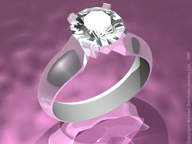 White Gold Solitaire