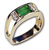 Emerald && Diamond Rings
