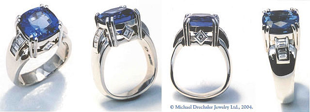 Tanzanite && Diamond Ring