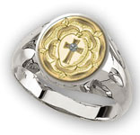 Rosicrucian Rose Signet Ring