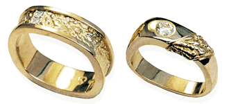 Cedar Bark Wedding Set