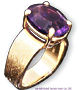 Amethyst Solitaire