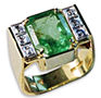 Emerald && Diamond Ring