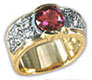 Ruby && Diamond Ring
