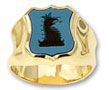 Blue Grey Sardonyx Signet Rings