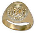 Gold Signet Ring with Coat of Arms