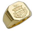 Coat of Arms Gold Signet Ring