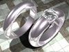 White gold wedding rings