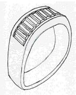 Sleek Platinum Baguette Diamond Ring