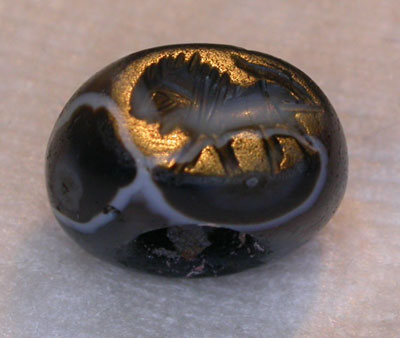 Sassanian Agate Lion Sealing Stone