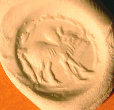 Sassanian Carnelian Seal - Zebu