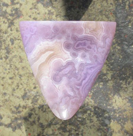 Lilac Lace Agate Designer Cabochon